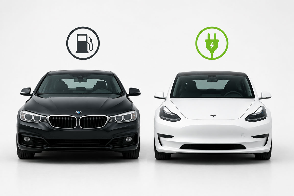 Diferențele de costuri între o mașină rulată pe benzină și una electrică